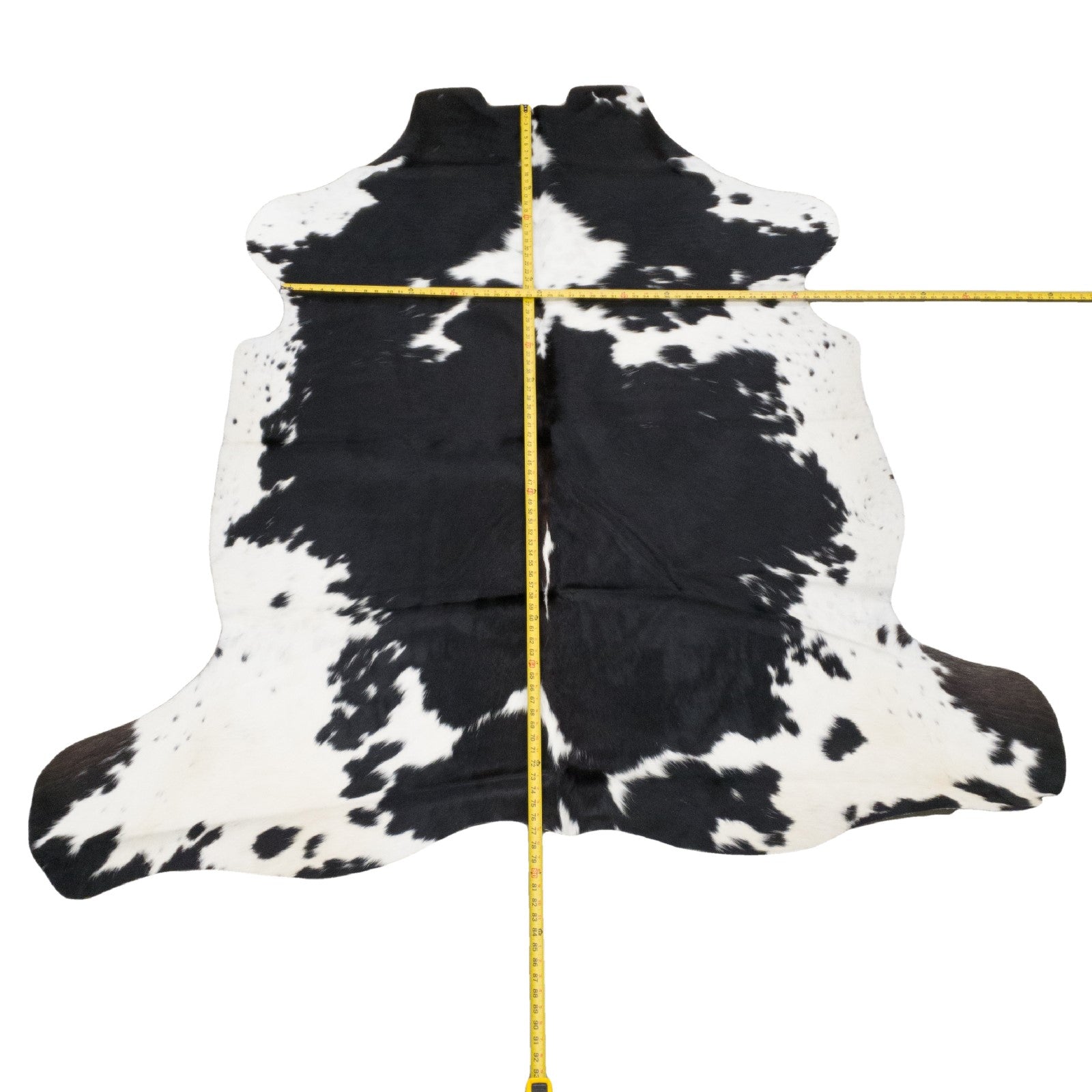 Tri-Color Black/Brown/Off White 49" x 77" Cowhide Rug,  | The Leather Guy