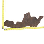 Genuine Elephant Nonstock Project Pieces, 4.5-5.5 oz, 0.5-1.5 Sq Ft, Two Tone Brown / < 1 Sq Ft / Hide 3 | The Leather Guy
