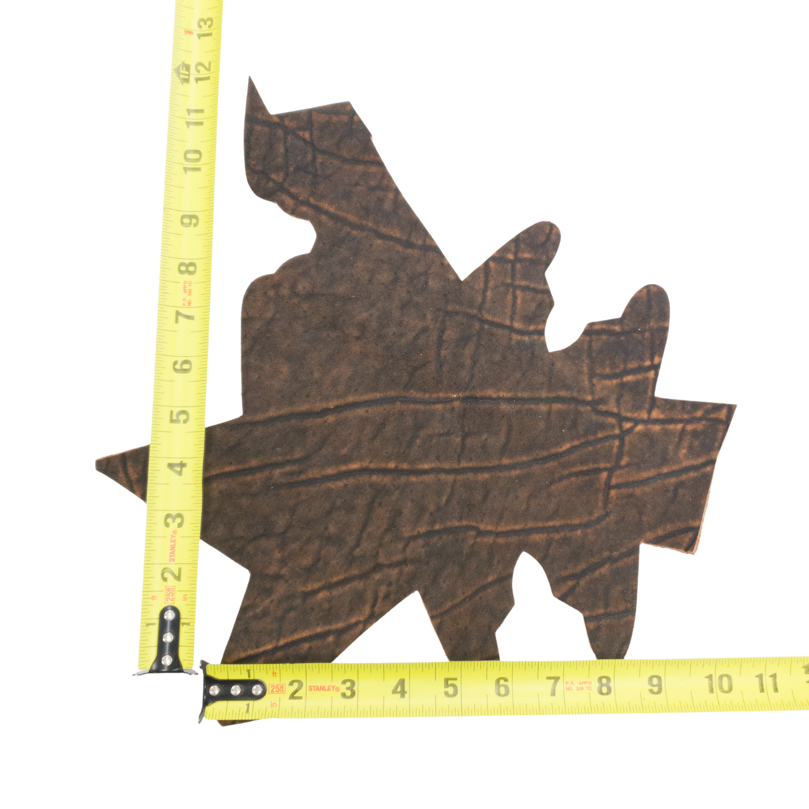 Genuine Elephant Nonstock Project Pieces, 4.5-5.5 oz, 0.5-1.5 Sq Ft, Two Tone Brown / < 1 Sq Ft / Hide 5 | The Leather Guy