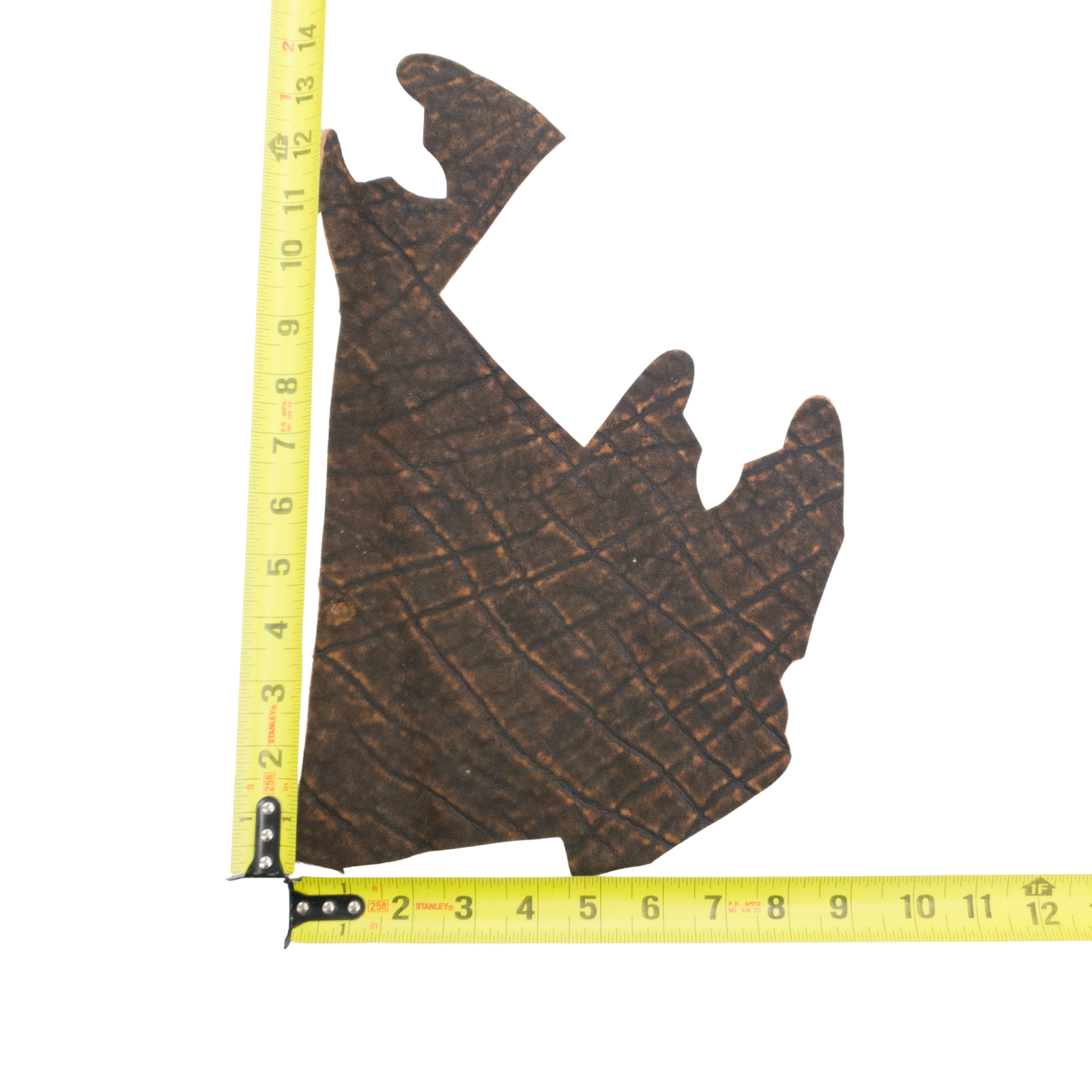 Genuine Elephant Nonstock Project Pieces, 4.5-5.5 oz, 0.5-1.5 Sq Ft, Two Tone Brown / < 1 Sq Ft / Hide 7 | The Leather Guy