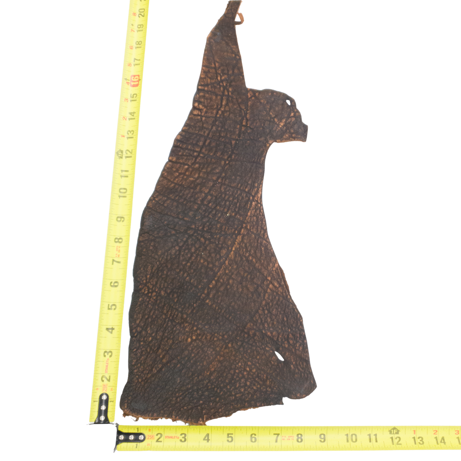 Genuine Elephant Nonstock Project Pieces, 4.5-5.5 oz, 0.5-1.5 Sq Ft, Two Tone Brown / < 1 Sq Ft / Hide 1 | The Leather Guy