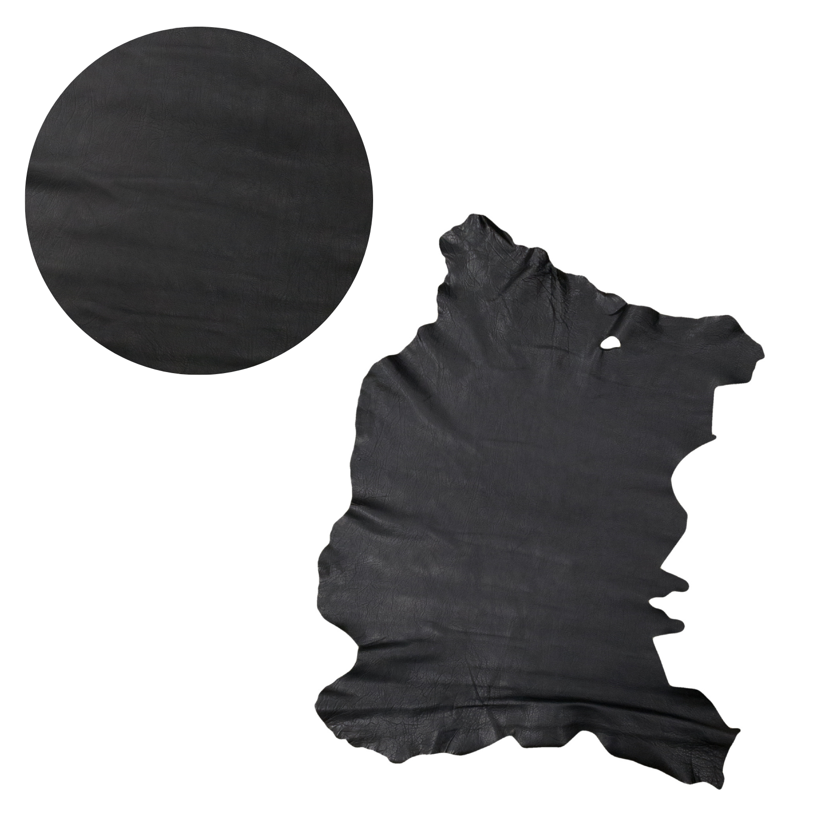 Chrome Tan Goat, 3-8 Sq Ft, 2-3 oz, Black / 3 Sq Ft | The Leather Guy