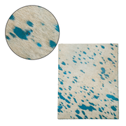 Fashion, Hair on Cow Pre-cuts, Blue acid wash (Low-Grade) / 8 x 10 | The Leather Guy