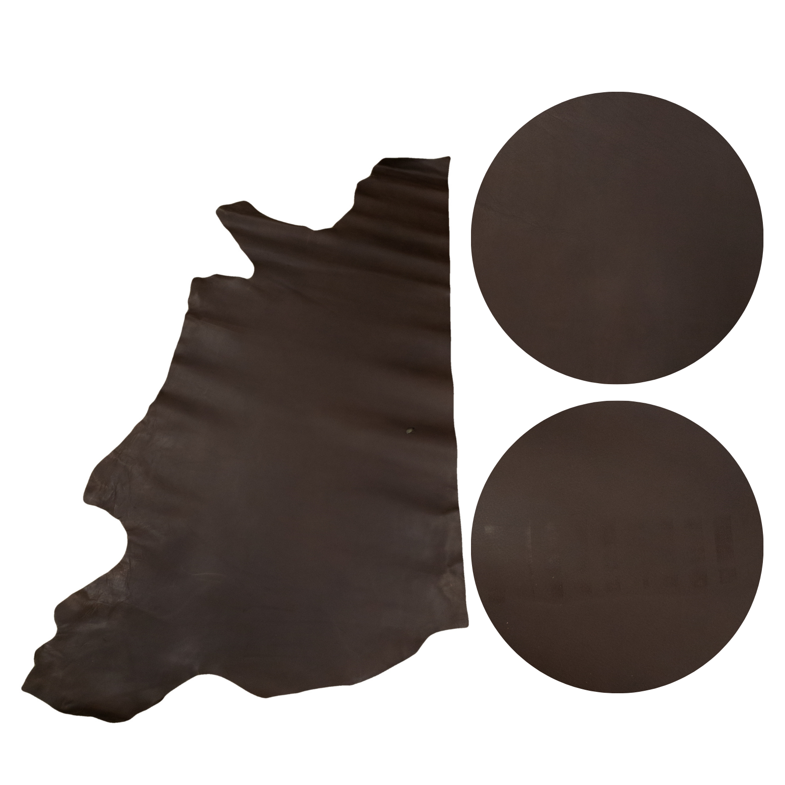 Utility Sides 3-7 oz, 9-29 Sq Ft, Cowhides, Dark Chocolate (4-5oz) / 12-14 | The Leather Guy