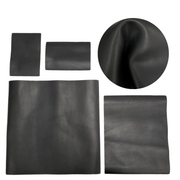 Black Cowboy Cut Pre-cuts, Regular - Ghost Town Black (4-5oz) / 4 x 6 | The Leather Guy