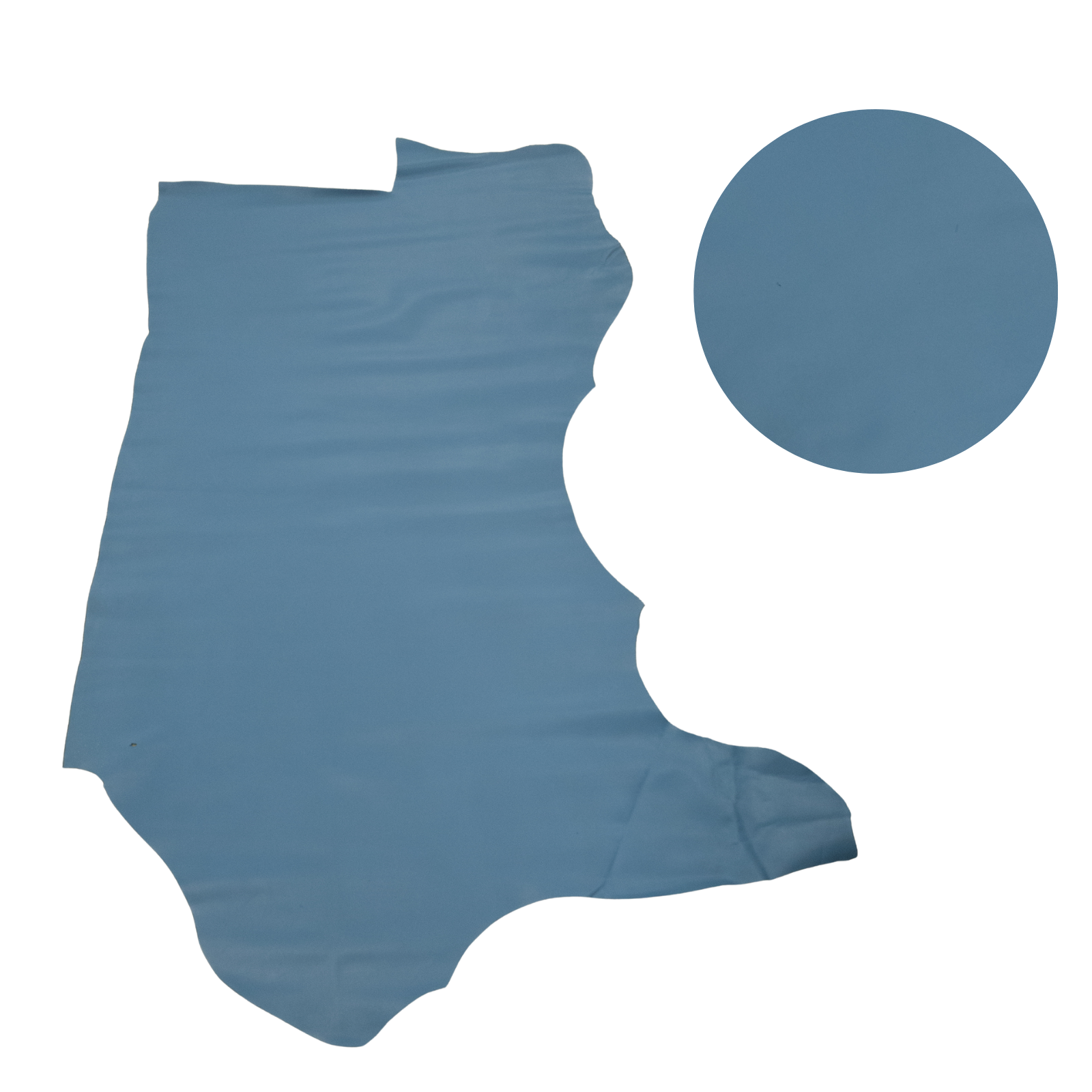 Solid Colors, Semi-Patent Cow Handbag Leather, Sides and Project Pieces, Satin Savy Blue / Side / 15-17 Sq Ft | The Leather Guy