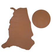 Browns, Semi-Patent Cow Handbag Leather, Sides, Toasted Walnut / 18-20 Sq Ft | The Leather Guy