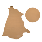 Browns, Semi-Patent Cow Handbag Leather, Sides, Cookie Dough Tan / 21-23 Sq Ft | The Leather Guy
