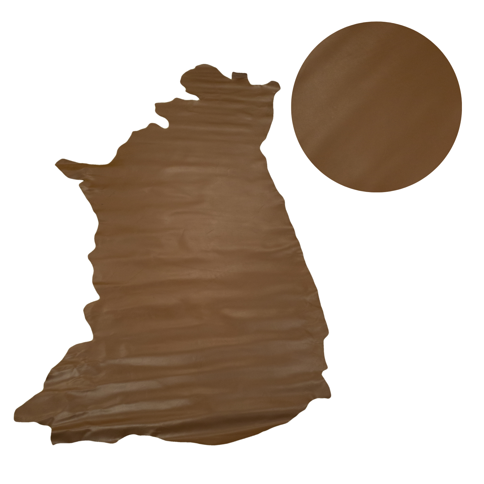 Browns, Semi-Patent Cow Handbag Leather, Sides, Fudge Brown / 27-29 Sq Ft | The Leather Guy