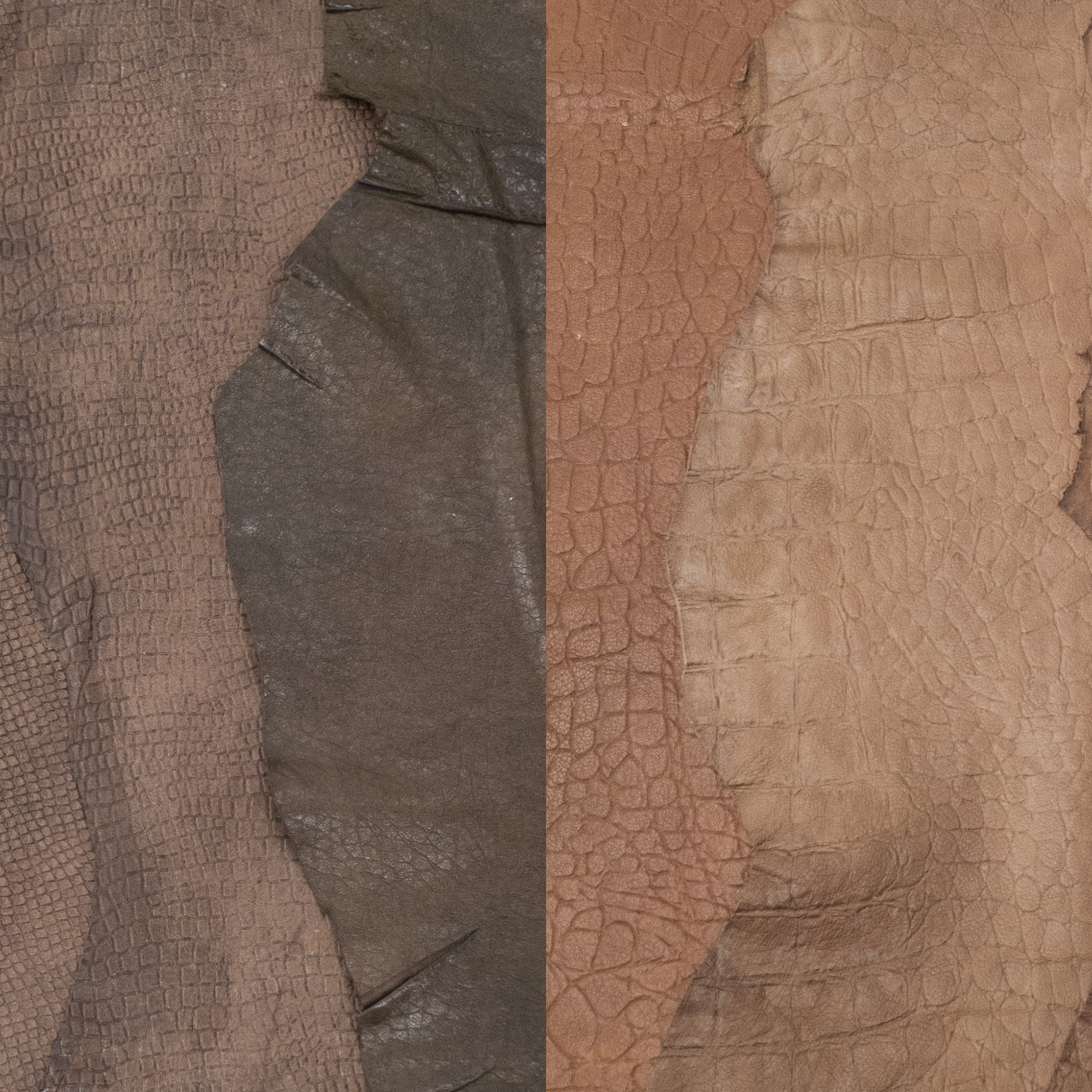 Brown Animal Embossed Lamb, 4-9 Sq Ft, 1-3 oz,, | The Leather Guy