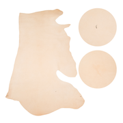 Natural, 5-6 oz, 6.5-7.5 / 18-35 Sq Ft Veg Tan Sides & Pieces, Artisans Choice, Side / 18-20 Low-Grade | The Leather Guy