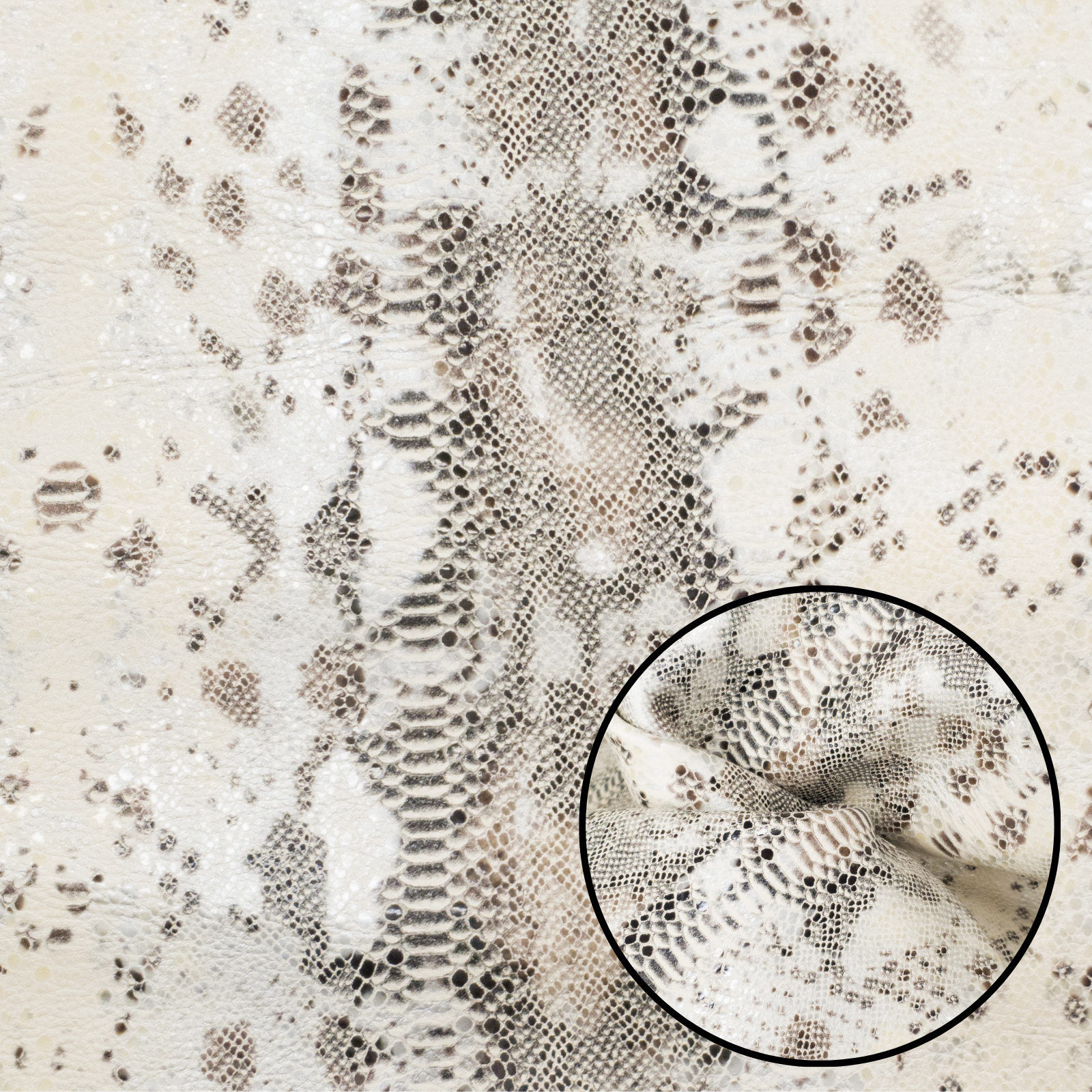 Scale Pattern Leather Pre-Cuts – 2–4 oz Fashion Leather | Limited Stock, Custard Spotted / 4 x 6 | The Leather Guy