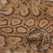 Scale Pattern Leather Pre-Cuts – 2–4 oz Fashion Leather | Limited Stock, Terracotta Geode / 4 x 6 | The Leather Guy
