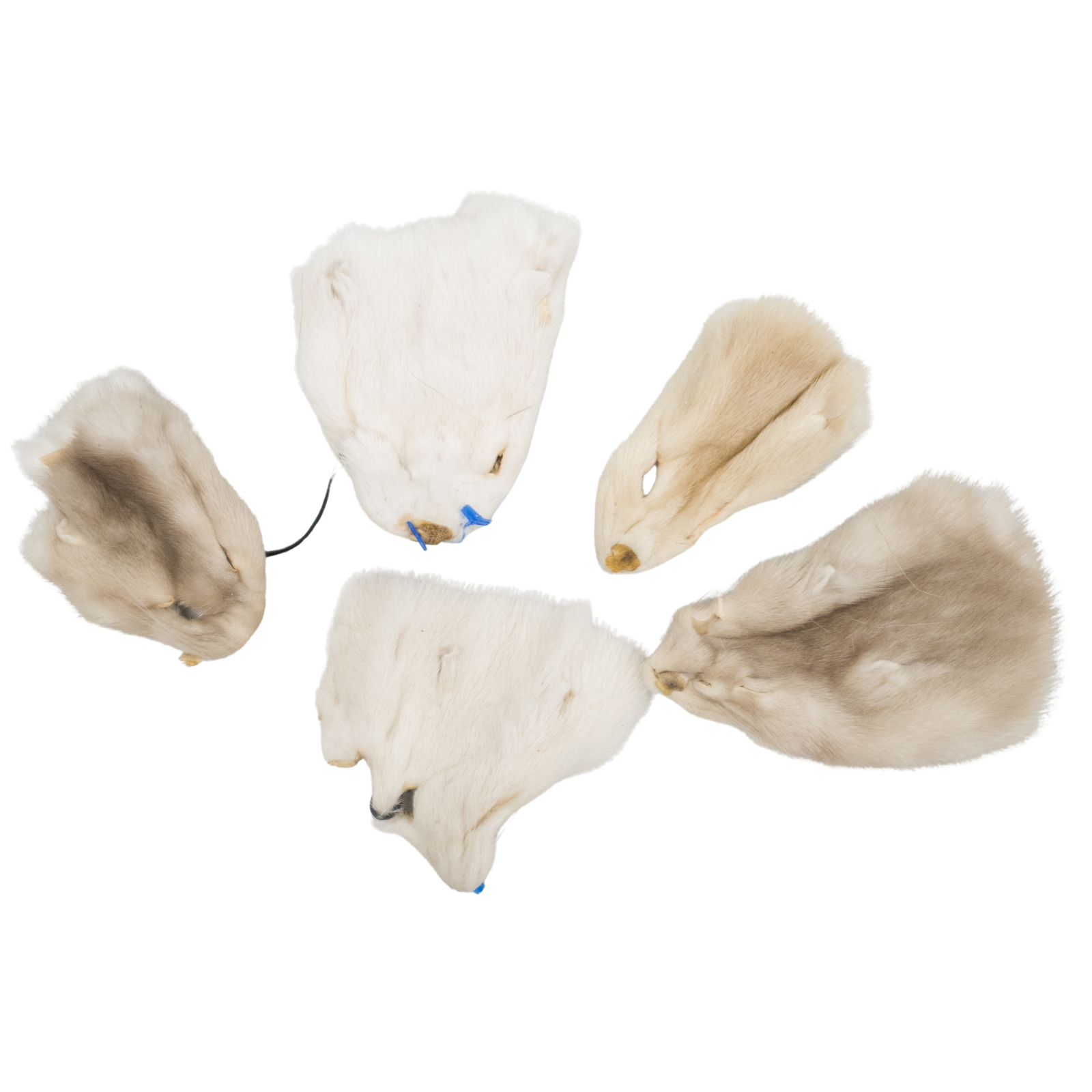 Craft Grade Fur Face Remnants, Cream Mink | The Leather Guy