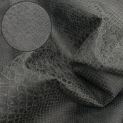 Surplus Fashion, 3-8 Sq Ft, 1-3 oz, Lamb Hides, Black Snake / 5-6 | The Leather Guy