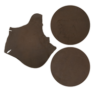 Pull-up Browns, 4-6 oz, 4-9 Sq Ft, Oil Tan Project Pieces, Grunge Medium to Dark / 4-6 / Flat | The Leather Guy