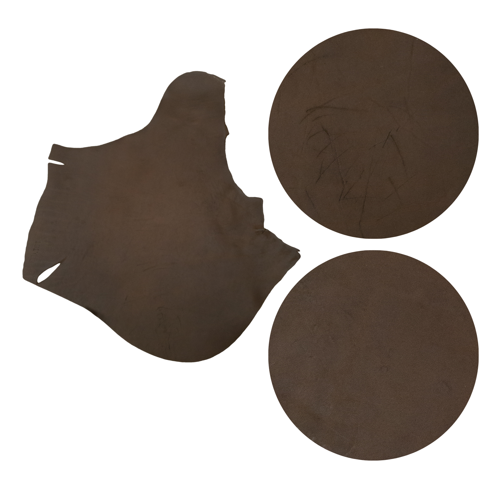 Pull-up Browns, 4-6 oz, 4-9 Sq Ft, Oil Tan Project Pieces, Grunge Medium to Dark / 4-6 / Flat | The Leather Guy