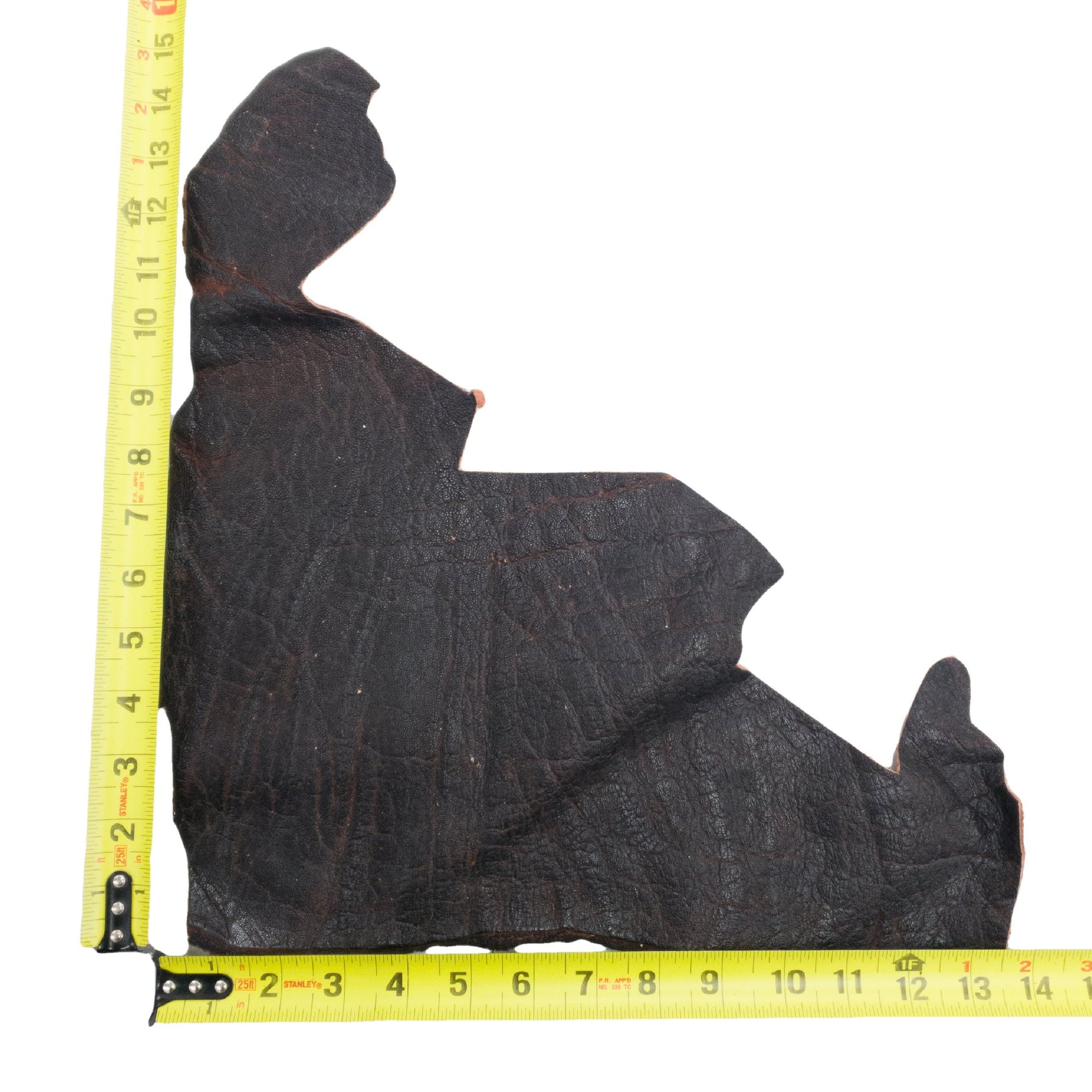 Genuine Elephant Nonstock Project Pieces, 4.5-5.5 oz, 0.5-1.5 Sq Ft, Volcanic / > 1 Sq Ft / Hide 1 | The Leather Guy