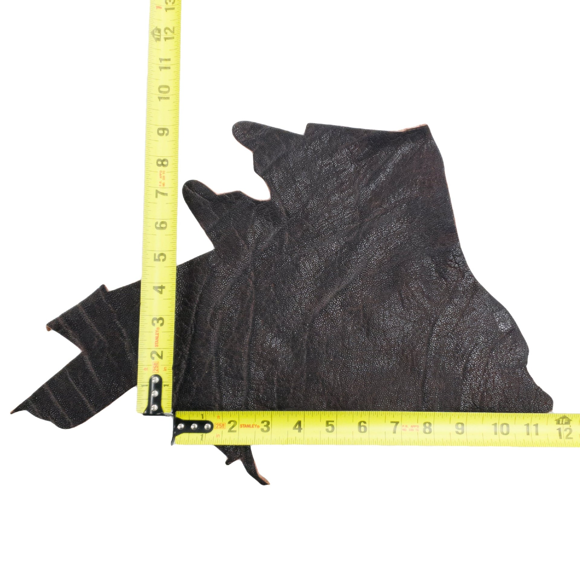 Genuine Elephant Nonstock Project Pieces, 4.5-5.5 oz, 0.5-1.5 Sq Ft, Volcanic / > 1 Sq Ft / Hide 2 | The Leather Guy
