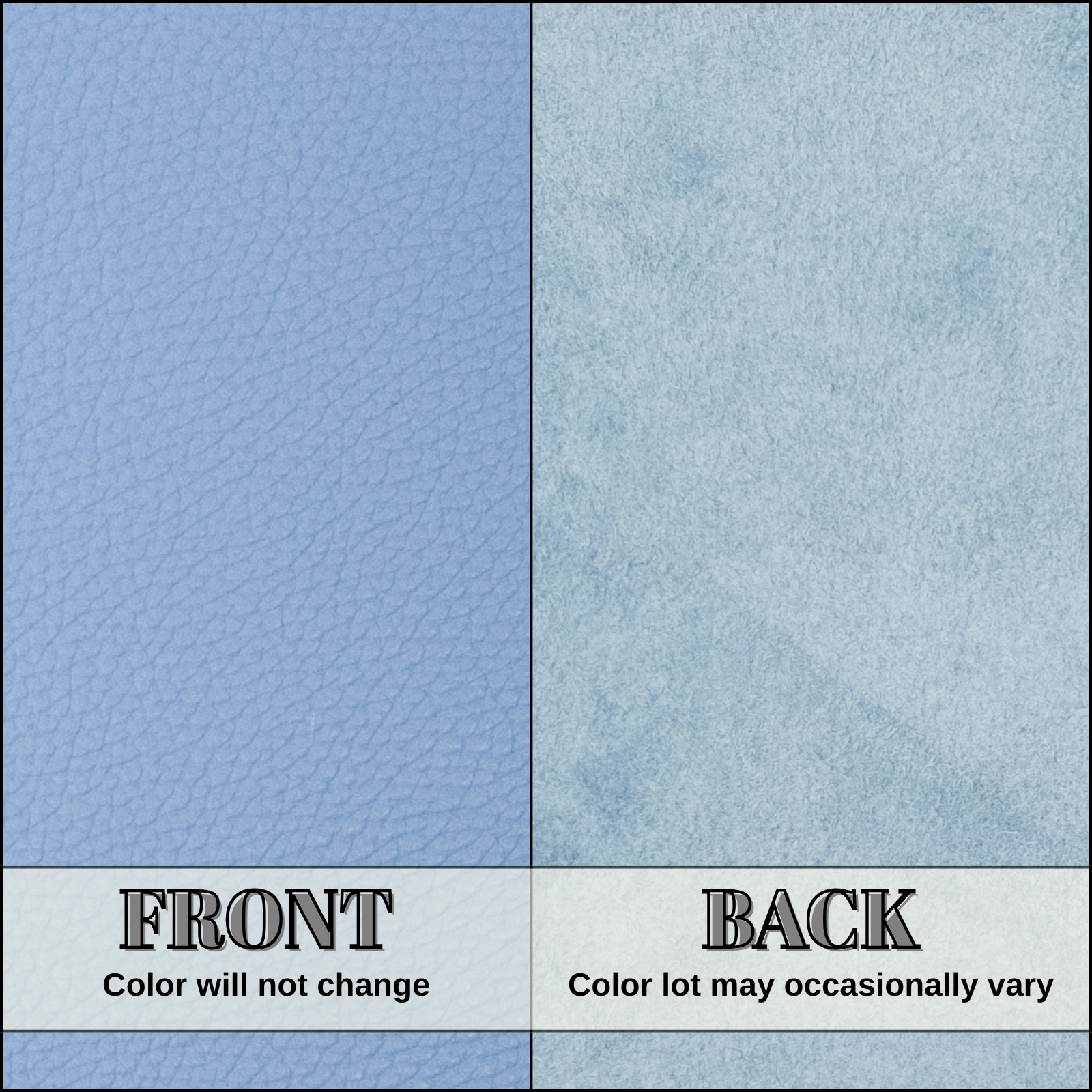 Baby Blue Cowhide Leather – Pebble Grain 3–4 oz | Williamsburg Baby Blue, | The Leather Guy