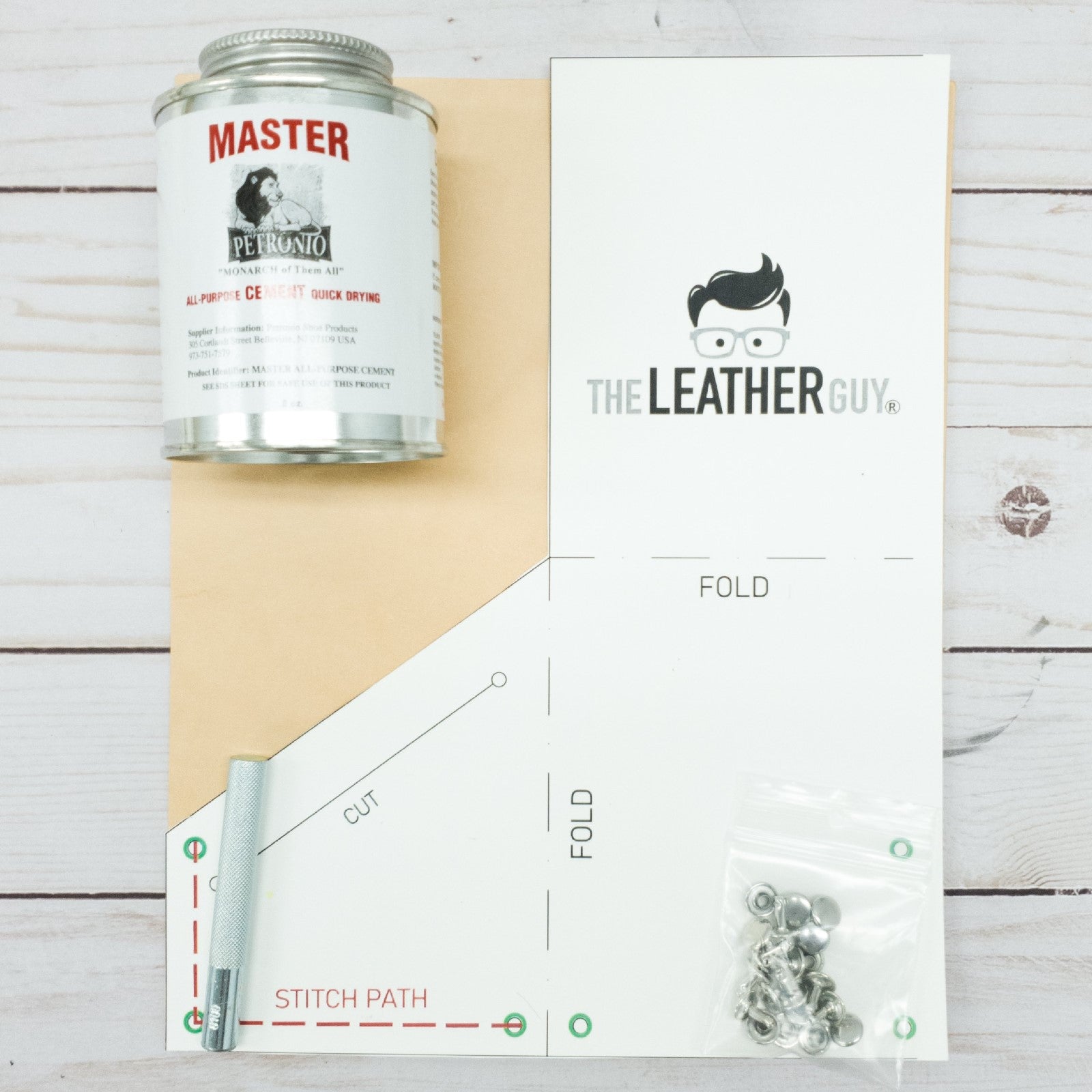 DIY Leather Wallet Kit, Wallet No Sew | The Leather Guy