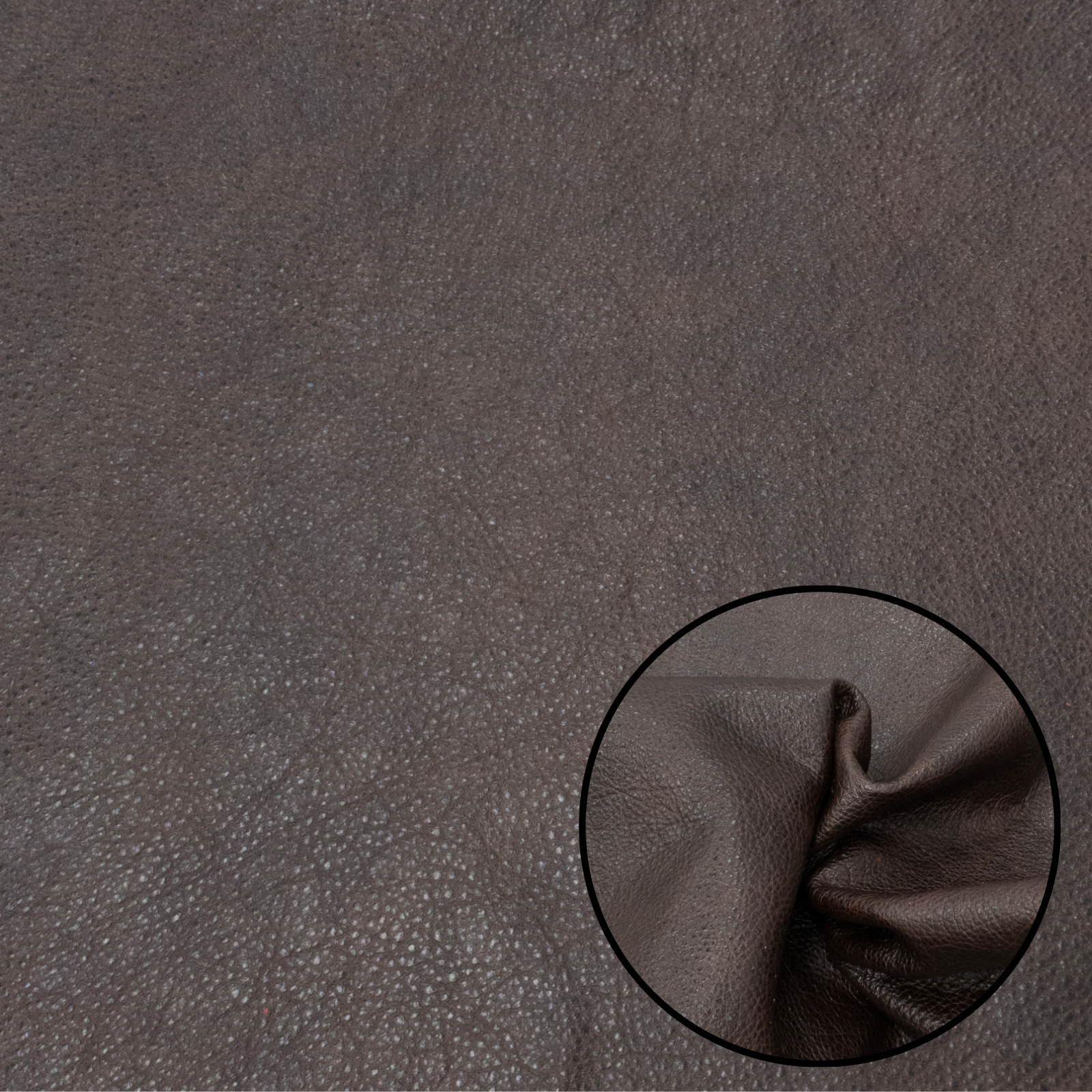 Warm Tones Cowhide Solid Color Grainy Precuts 2-4oz, Chocolate Bar / 4 x 6 | The Leather Guy