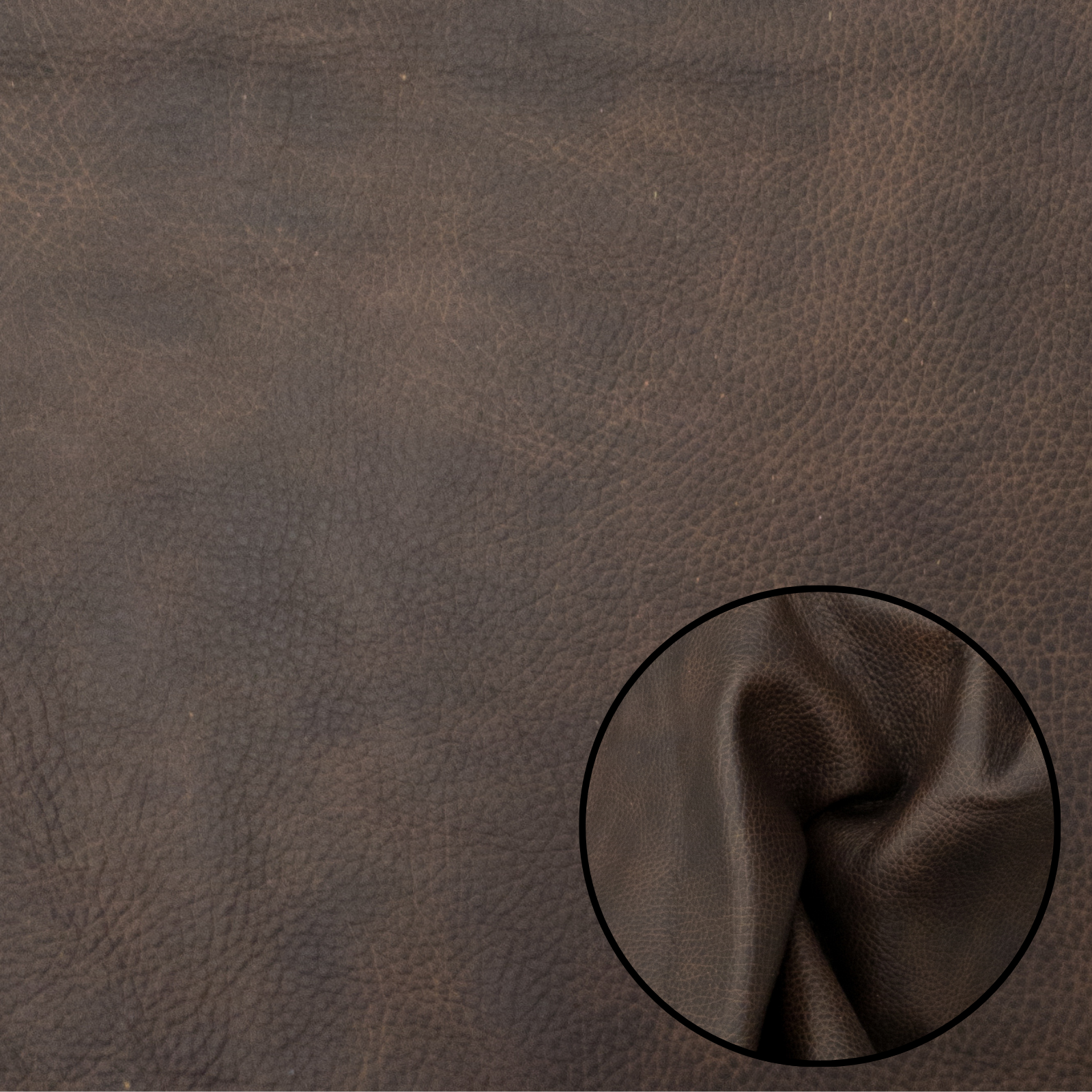 Warm Tones Cowhide Solid Color Grainy Precuts 2-4oz, Baked Beans Brown / 4 x 6 | The Leather Guy