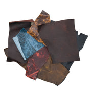 Wild West Scrap, 2-4 oz, Crazy Buffalo and Longhorn 1 lb Bag,  | The Leather Guy