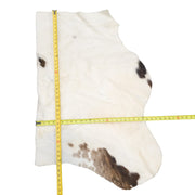 Grey / Off White, 5-19 Sq Ft Hair-on Cowhide Project Pieces, 6 / 2 | The Leather Guy