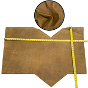 Embossed, 4-21 Sq Ft Upholstery Cowhide Project Pieces, Rustic Wood Brown / 6 / 1 | The Leather Guy