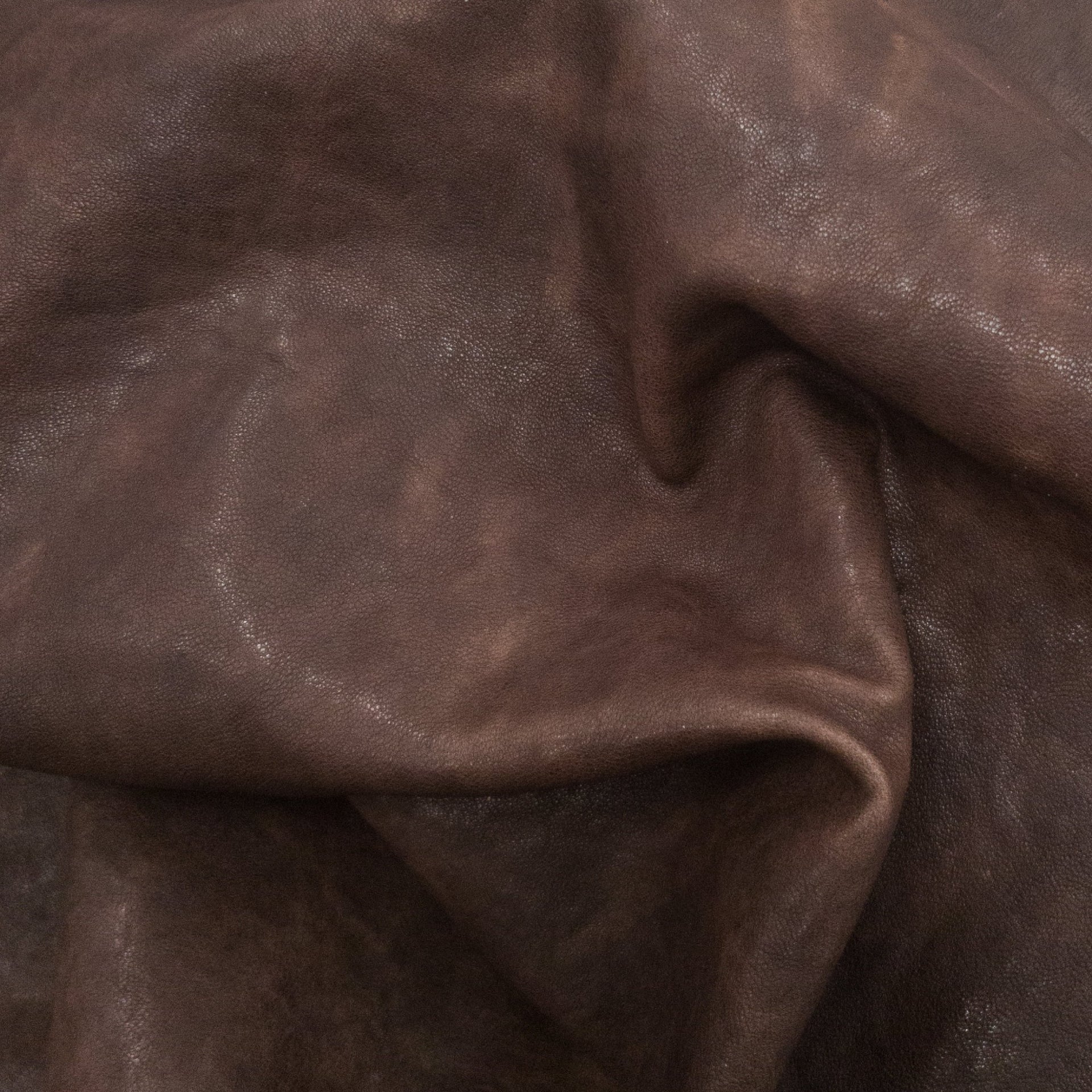 Goat Mystery Grab, 5-8 Sq Ft, 1-3 oz, Wrinkled Goat Hides, | The Leather Guy