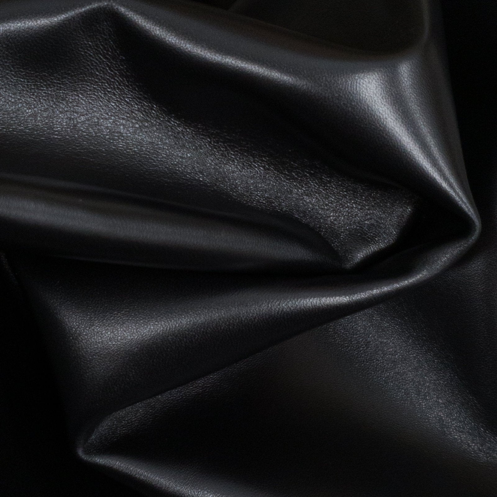 Black, 5-14 Sq Ft, 1.5-2.5 oz, Lamb Hides, Black Sheep / 3-4 | The Leather Guy