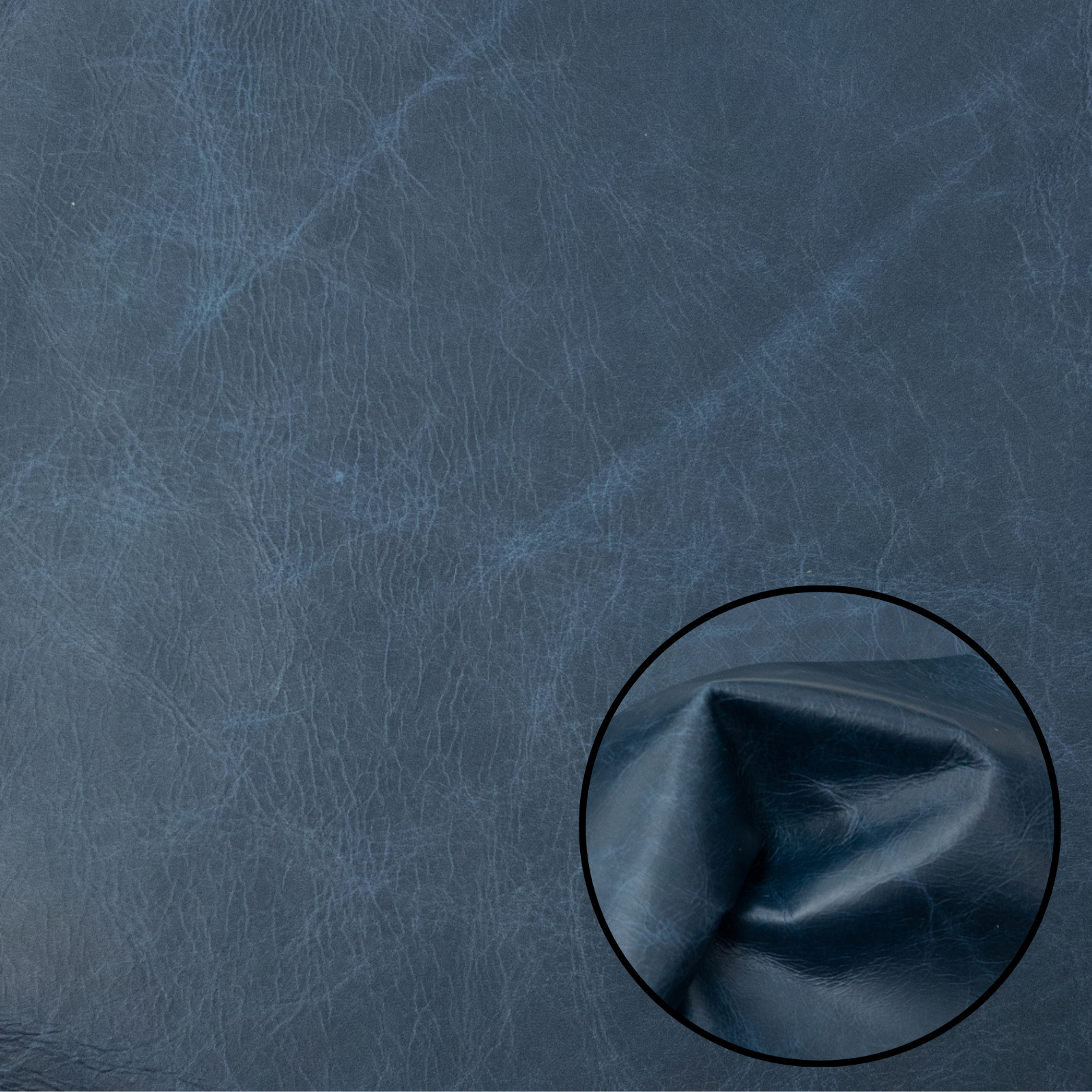 Cool Tones Cowhide Solid Color, Grainy Precuts, 2-3oz, By The River Blue / 4 x 6 | The Leather Guy