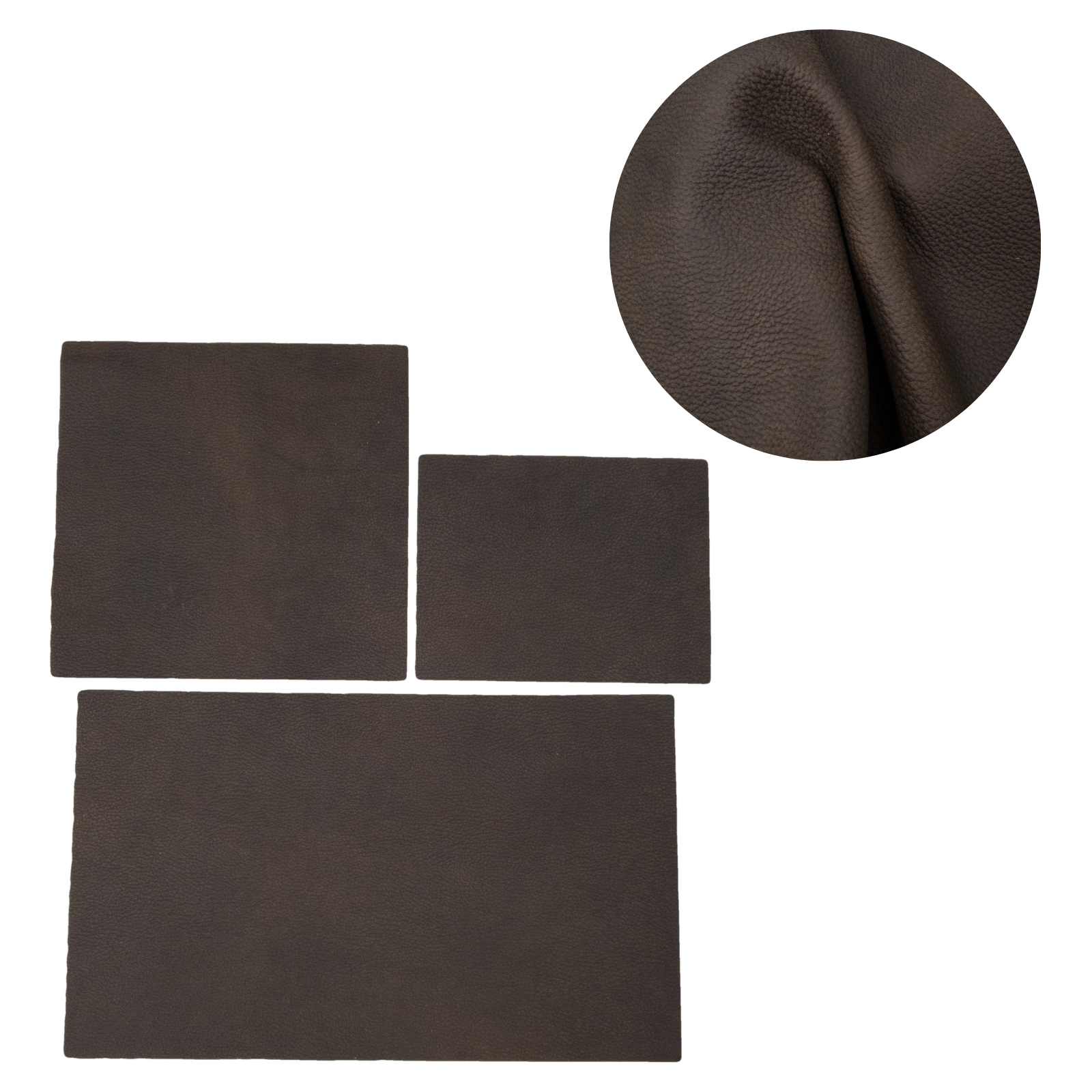 Dark Brown Cowboy Cut Pre-cuts, | The Leather Guy