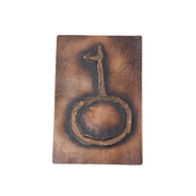 Embossed Branded Cowhide Leather Precuts, 4 x 6 / 1 | The Leather Guy