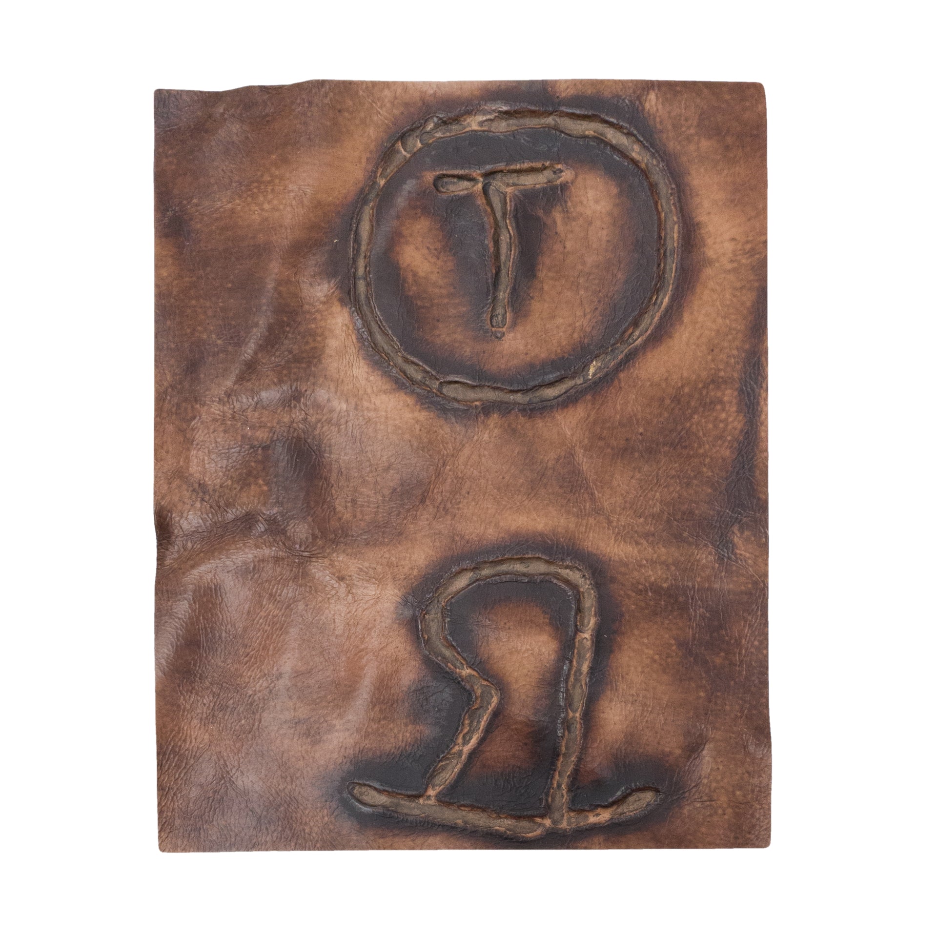 Embossed Branded Cowhide Leather Precuts, 8 x 10 / 1 | The Leather Guy