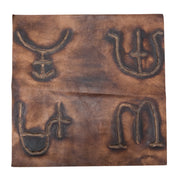 Embossed Branded Cowhide Leather Precuts, 12 x 12 / 1 | The Leather Guy