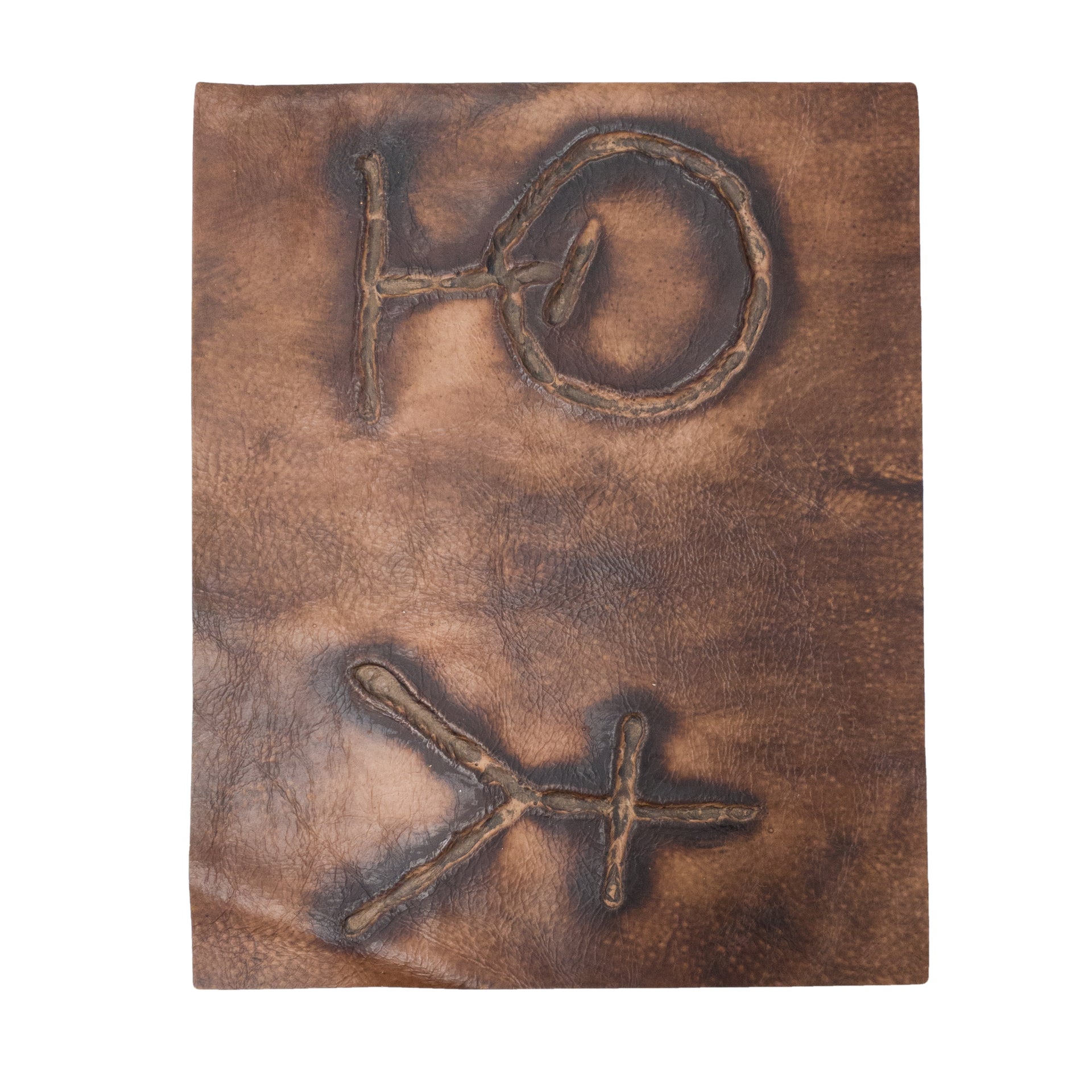 Embossed Branded Cowhide Leather Precuts, 8 x 10 / 2 | The Leather Guy
