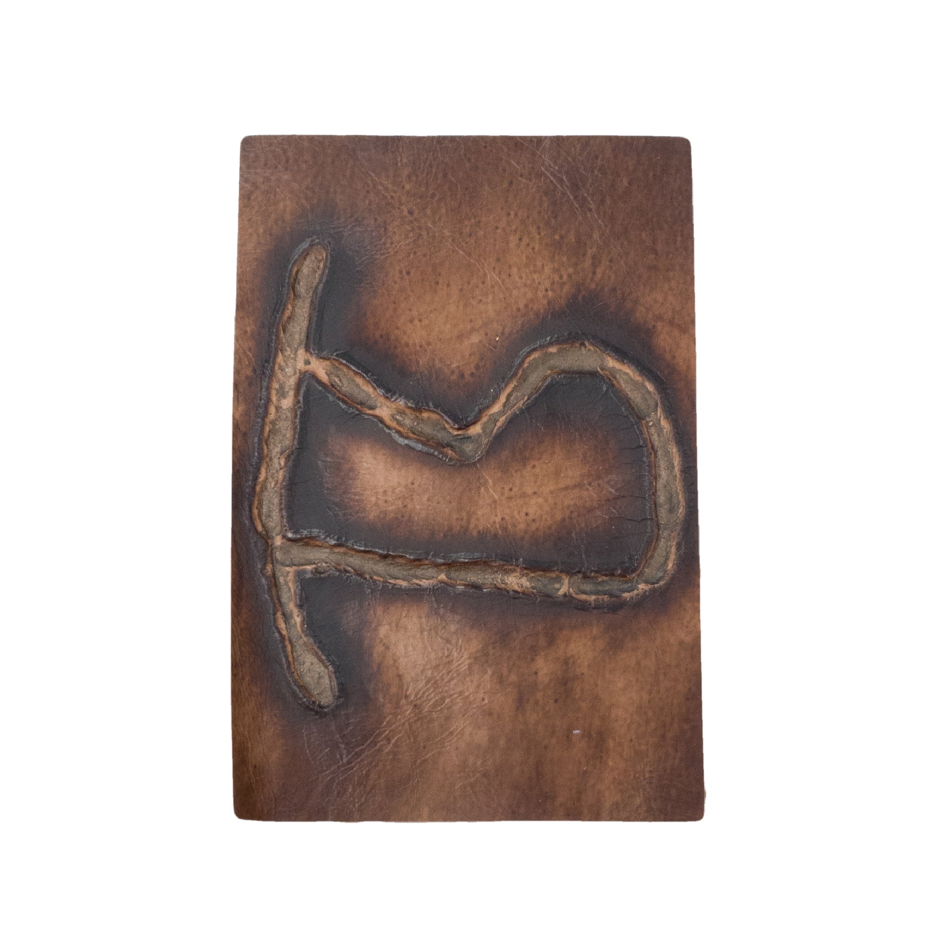 Embossed Branded Cowhide Leather Precuts, 4 x 6 / 4 | The Leather Guy