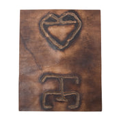 Embossed Branded Cowhide Leather Precuts, 8 x 10 / 4 | The Leather Guy