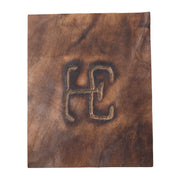 Embossed Branded Cowhide Leather Precuts, 8 x 10 / 5 | The Leather Guy