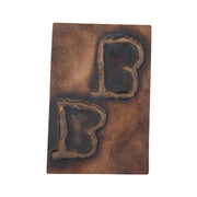 Embossed Branded Cowhide Leather Precuts, 4 x 6 / 6 | The Leather Guy
