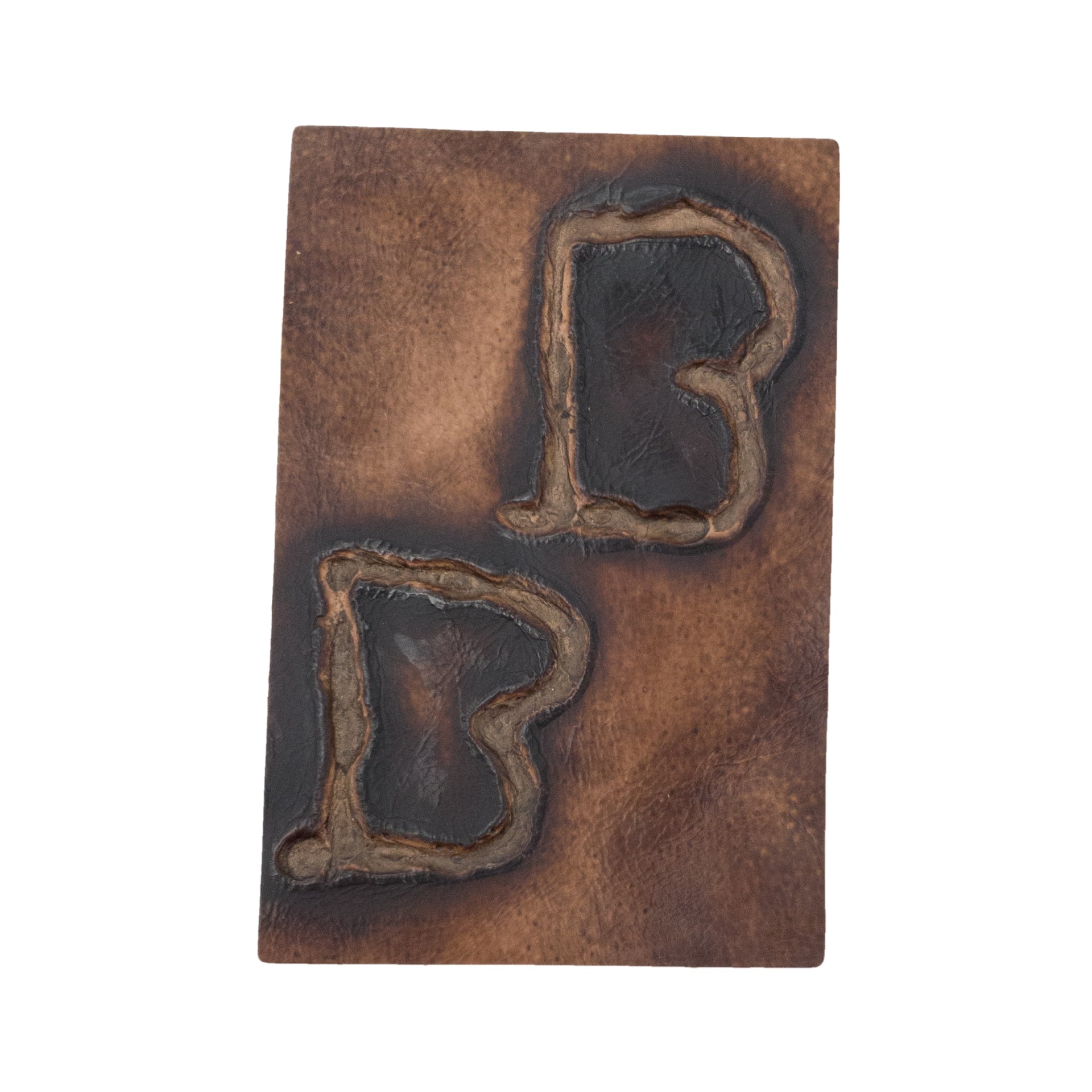 Embossed Branded Cowhide Leather Precuts, 4 x 6 / 6 | The Leather Guy