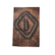 Embossed Branded Cowhide Leather Precuts, 4 x 6 / 8 | The Leather Guy