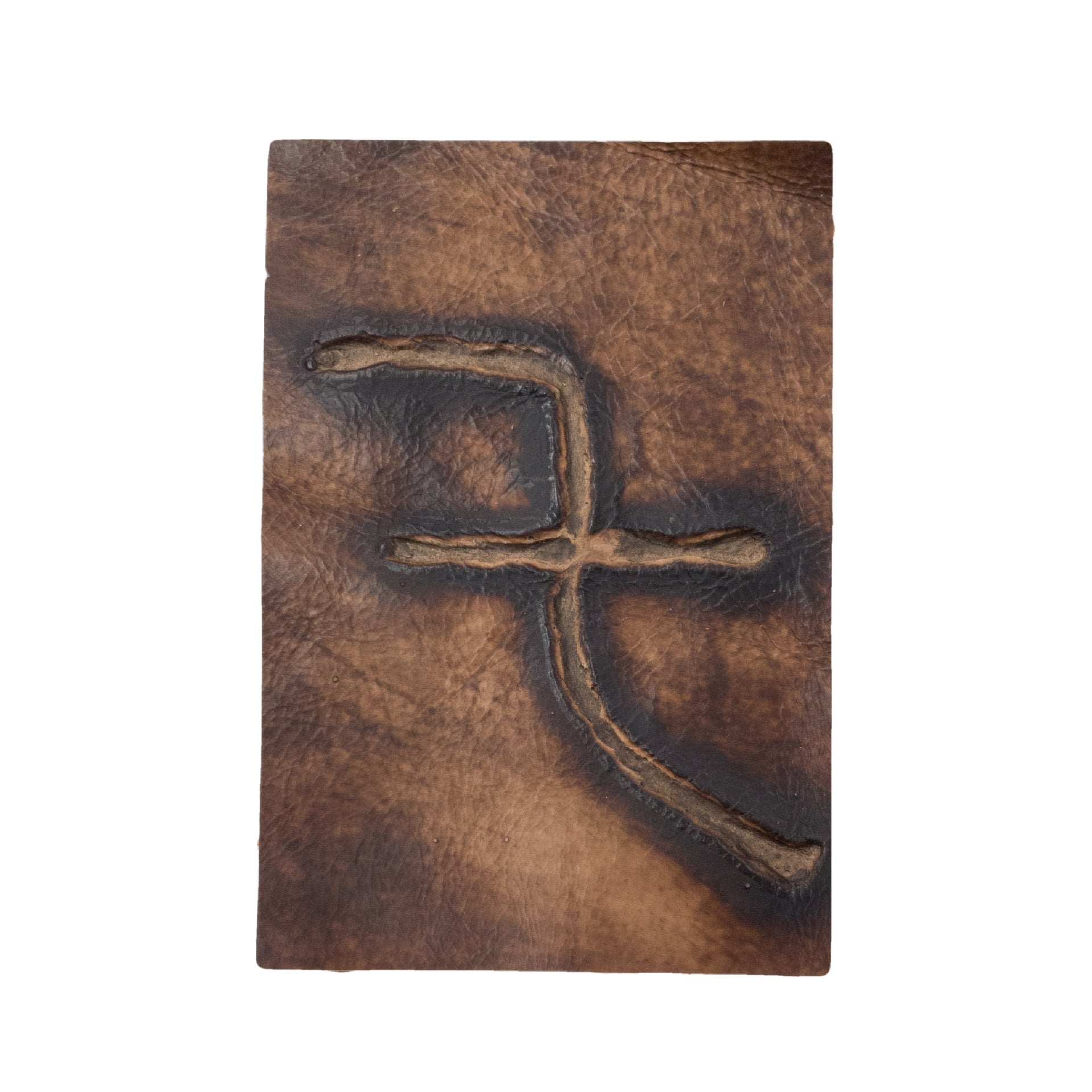 Embossed Branded Cowhide Leather Precuts, 4 x 6 / 9 | The Leather Guy