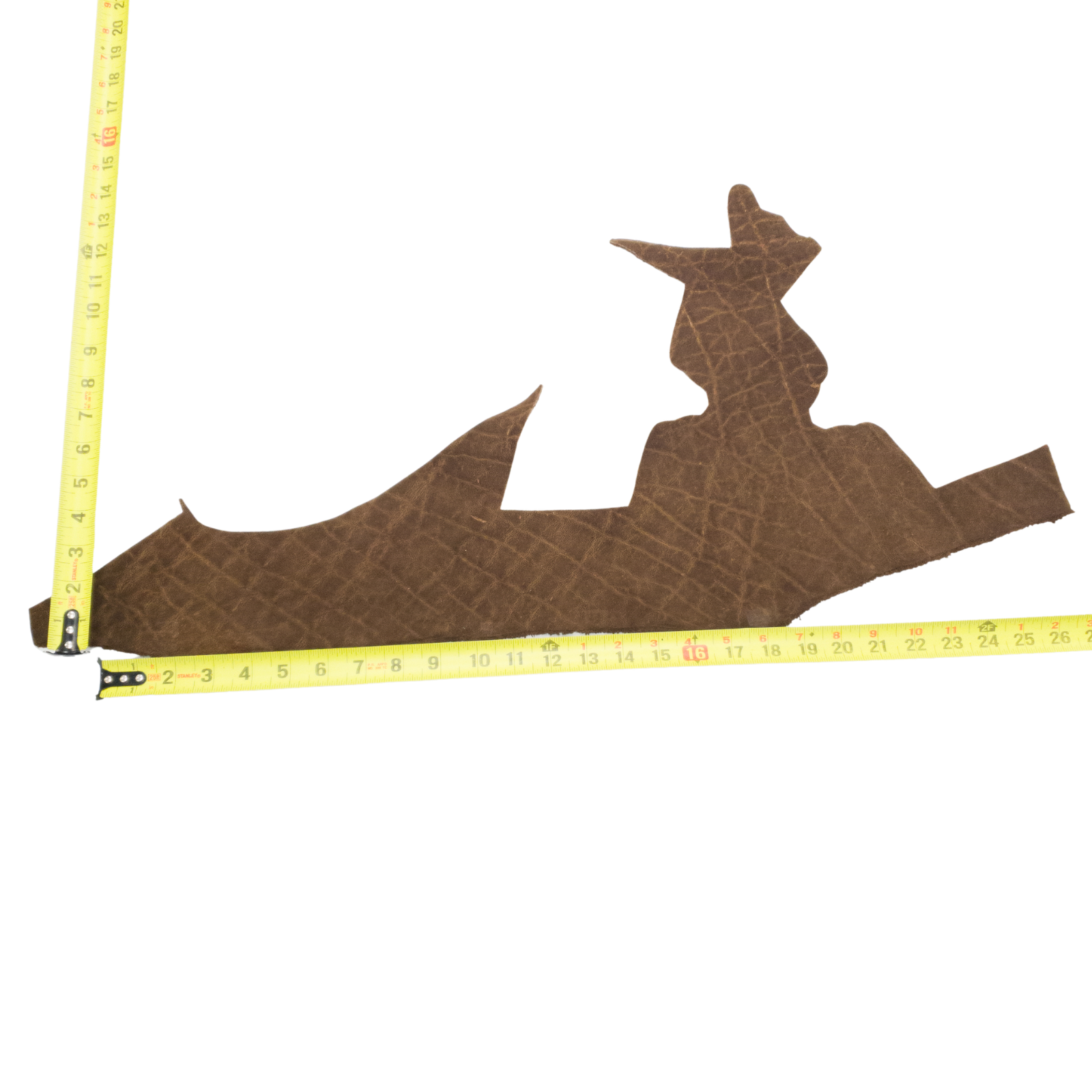 Genuine Elephant Nonstock Project Pieces, 4.5-5.5 oz, 0.5-1.5 Sq Ft, Matte Chocolate / < 1 Sq Ft / Hide 1 | The Leather Guy