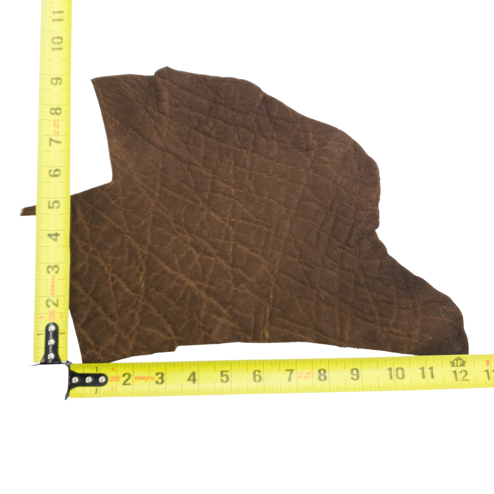 Genuine Elephant Nonstock Project Pieces, 4.5-5.5 oz, 0.5-1.5 Sq Ft, Matte Chocolate / < 1 Sq Ft / Hide 2 | The Leather Guy
