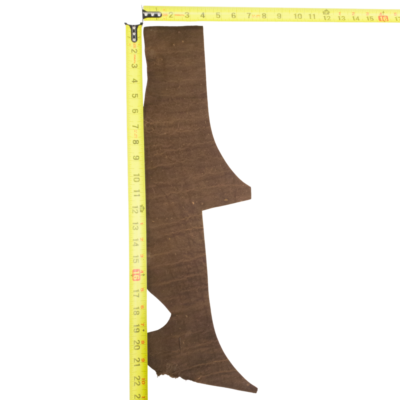 Genuine Elephant Nonstock Project Pieces, 4.5-5.5 oz, 0.5-1.5 Sq Ft, Matte Chocolate / < 1 Sq Ft / Hide 3 | The Leather Guy