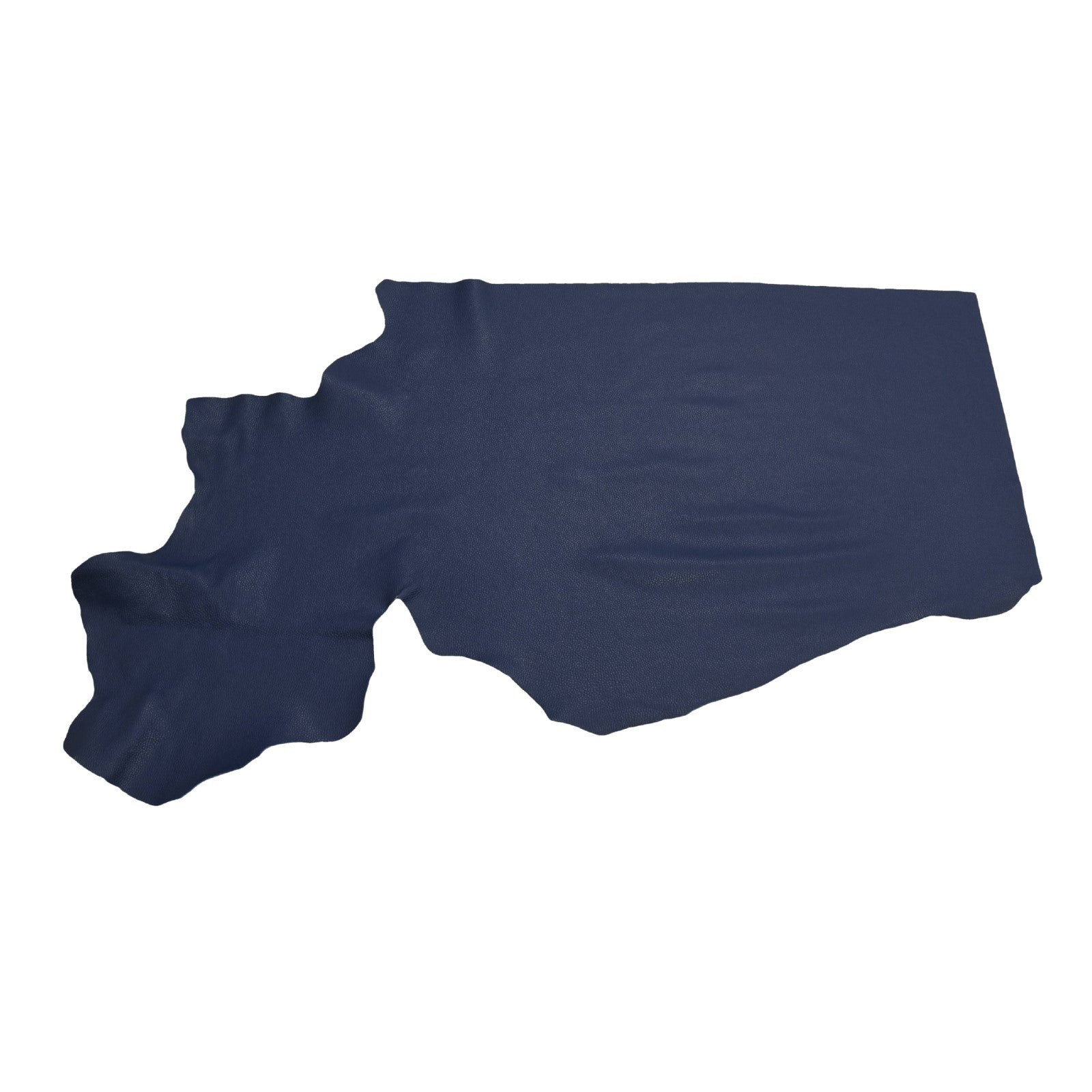 Naval Base Blue Tried n True 3-4 oz Leather Cow Hides, Bottom Piece / 6.5-7.5 Square Foot | The Leather Guy