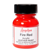 Angelus Acrylic Leather Paints, 1oz / 4oz, 1 oz / Fire Red | The Leather Guy
